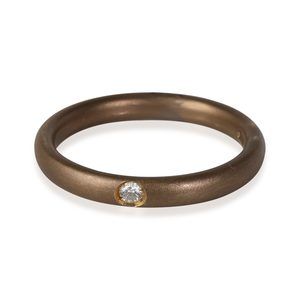 Pomellato Lucciole Diamond Band in 18k Yellow Gold 0.03 CTW
